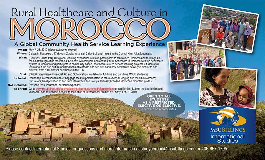 Morocco trip poster