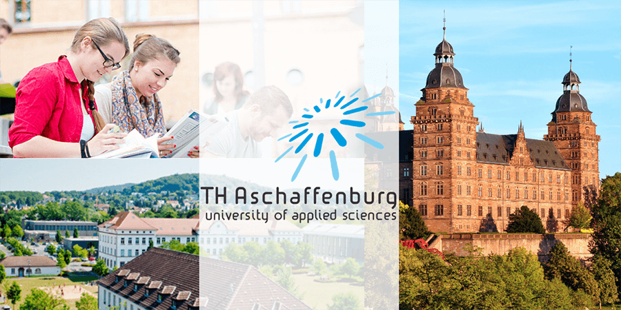 Aschaffenburg UAS campus and castle photos