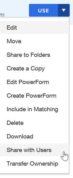 How to share a template