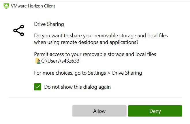 Share your Drive in the RCL