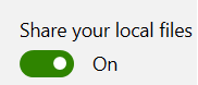 Share Local Files