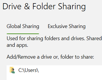 Local Folder in RCL