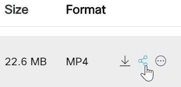 Share Webex Recording