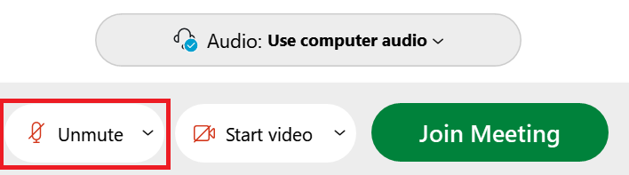 Mute your audio in Webex