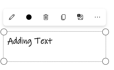 Add text to Whiteboard