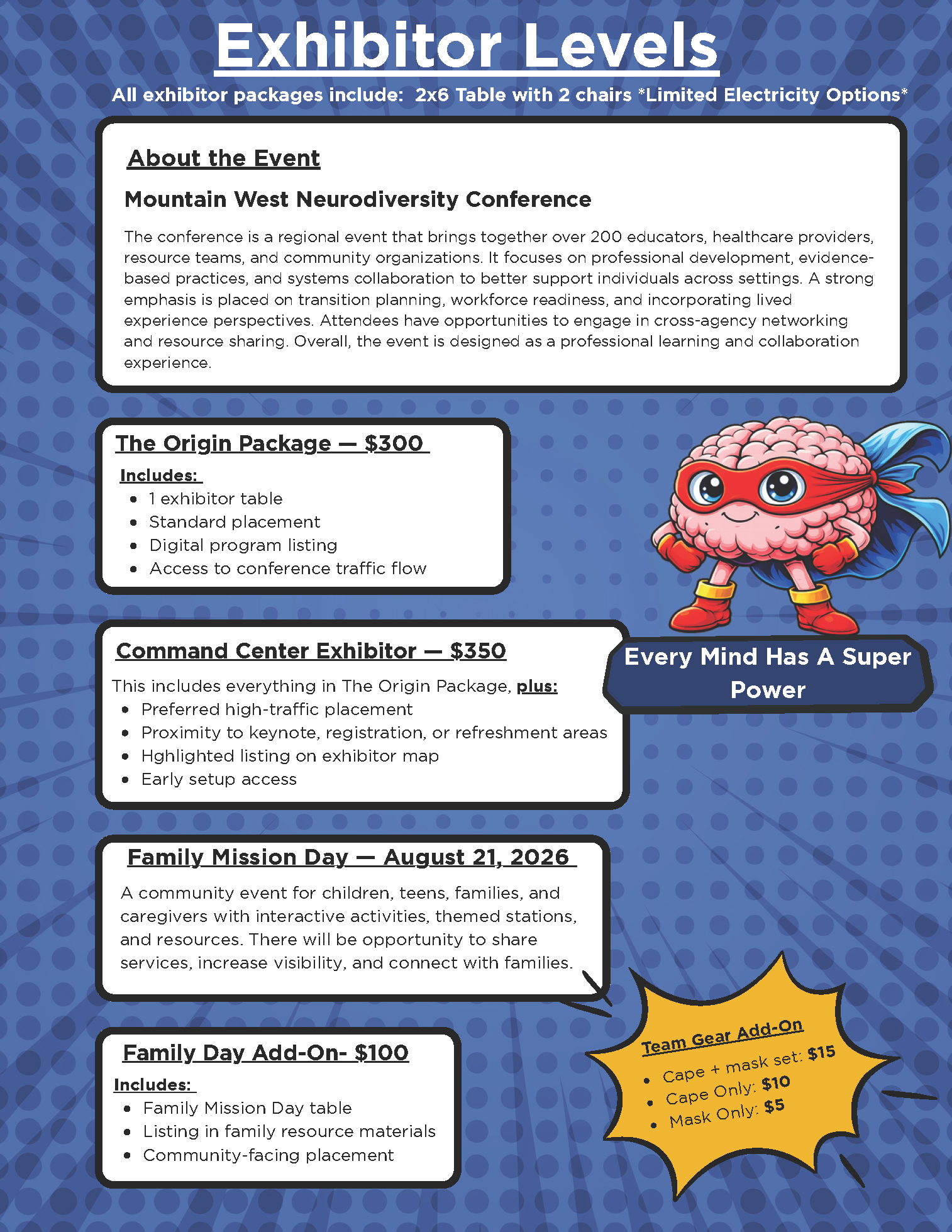Mountain West Neurodiversity Conference 2026 EXHIBITORS