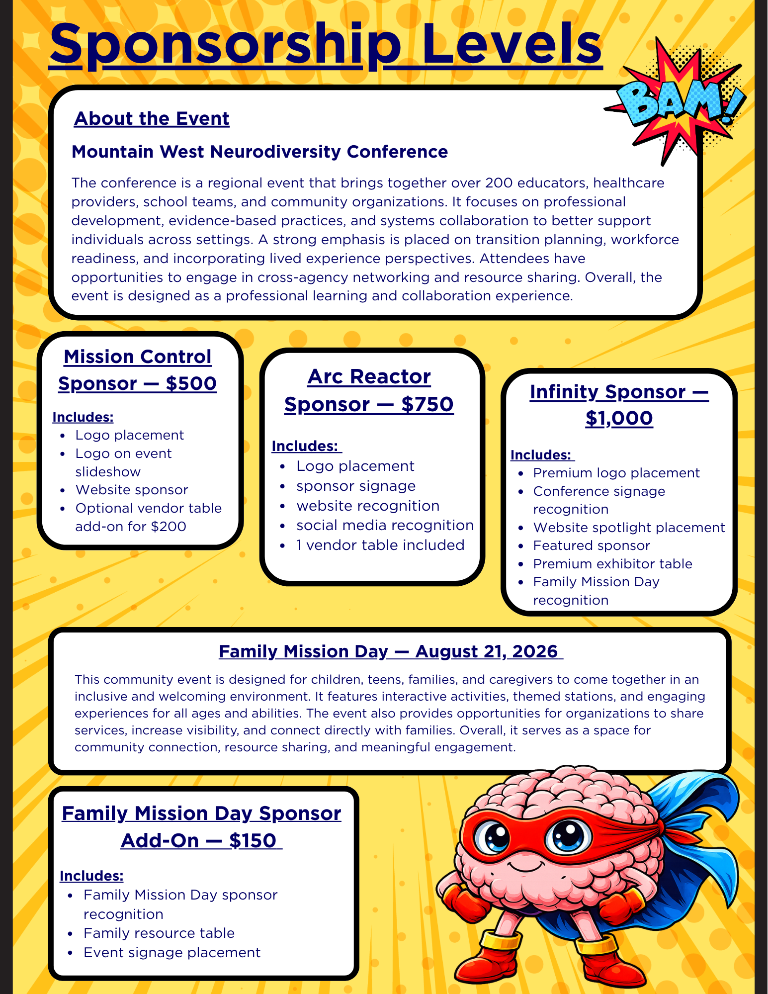 Mountain West Neurodiversity Conference 2026 SPONSORS