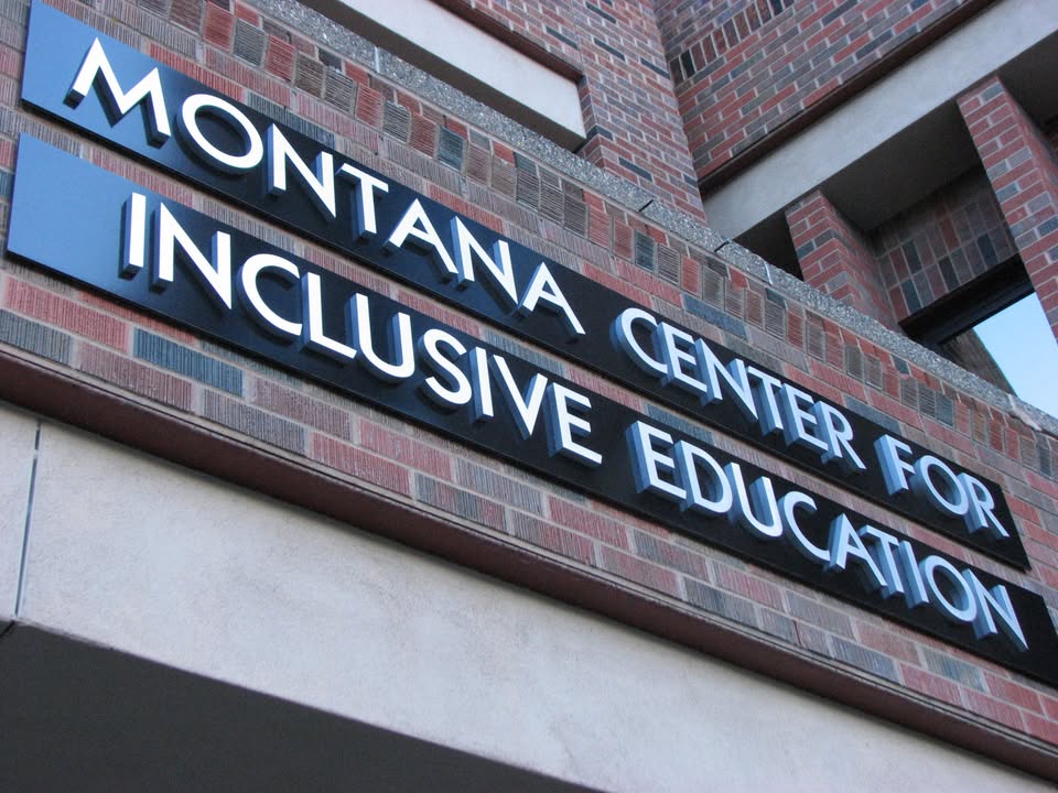 Montana Center for Inclusive Education sign