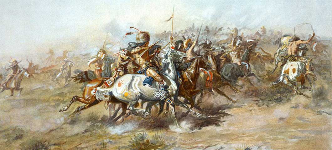 Custer battlefield illustration