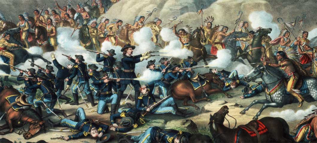 Custer battlefield illustration