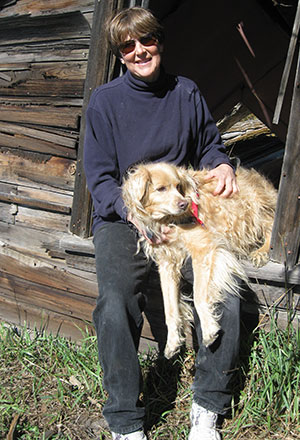 Lisa with her dog