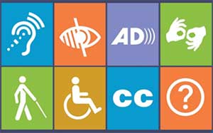 a series of disability symbols