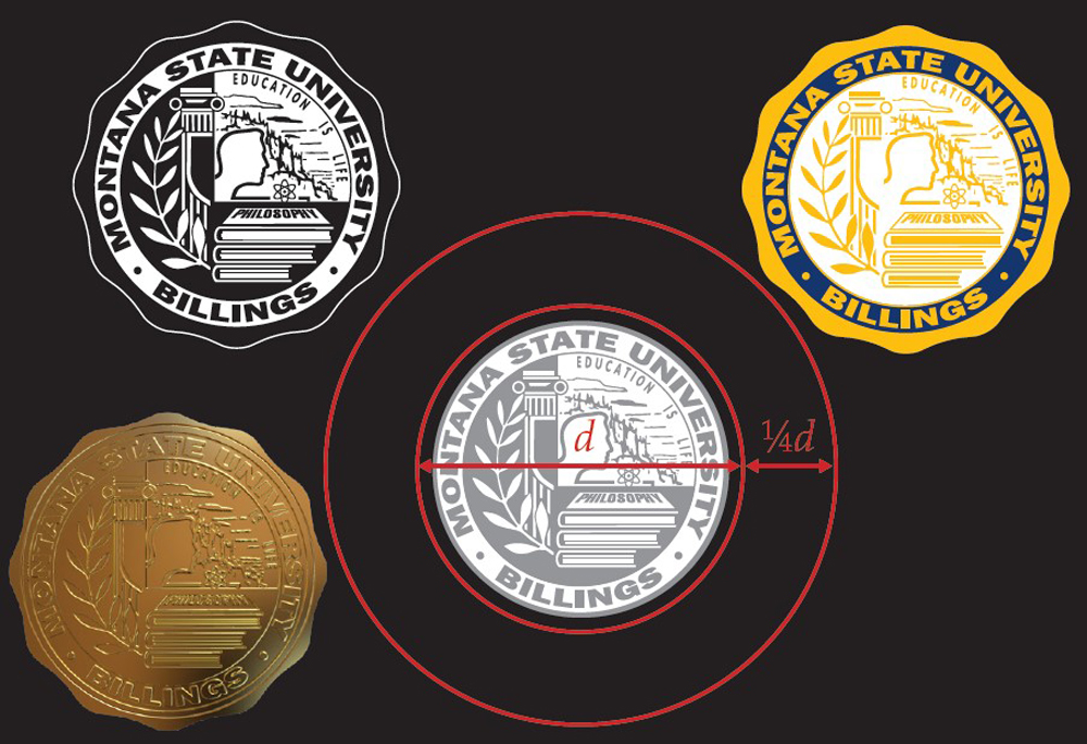 MSUB seal in different colors