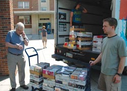 Volumes of music are unloaded at MSUB