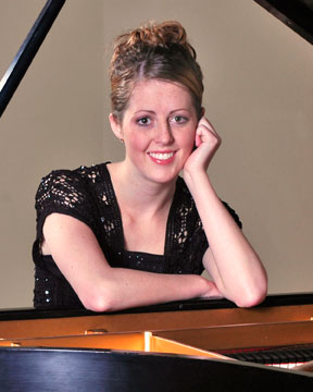 Ashlee Young at the piano