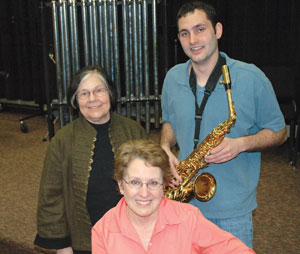 student Codie with Betty Erickson and Dorothea Cromley