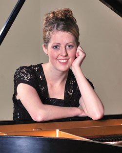 Ashlee Young at the piano