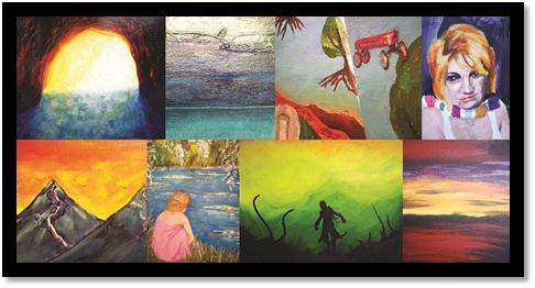 student art at MSUB Northcutt Steele gallery