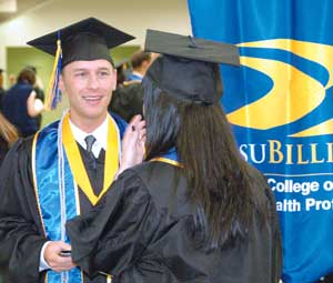 Happy graduates at MSUB's 2011 commencement ceremonies