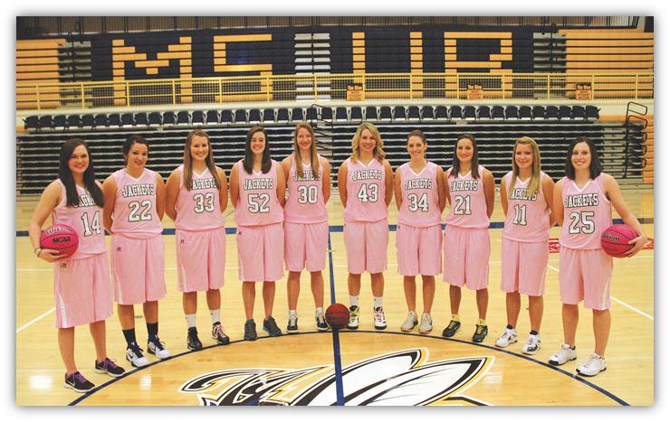 Ladie Jackets in Think Pink uniforms