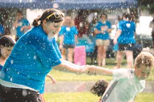 Rain fun at Summerfest 2011