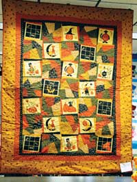 a quilt on display at the MSUB Library Quilt Show 2013