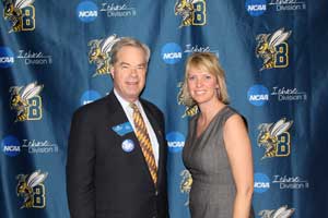 Chancellor Groseth and Krista Montague