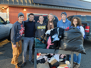 MSUB students at Service Saturday