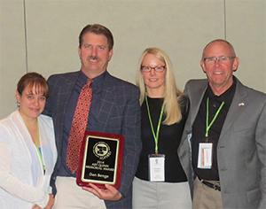 Dan Benge at the awards ceremony