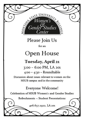 Open House invitation