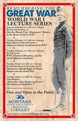 World War I Lecture Series poster