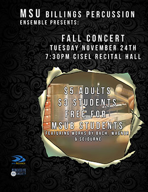 MSUB Percussion Ensemble Fall Concert