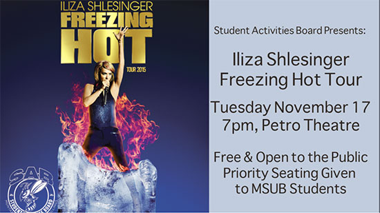 Iliza Shlesinger Freezing Hot Tour poster