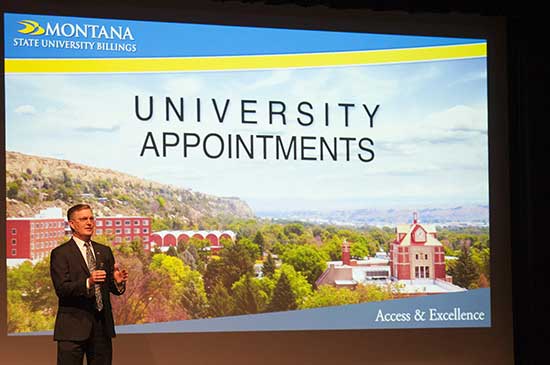 Chancellor Nook speaking at the University Convocation