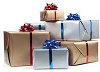 wrapped gifts