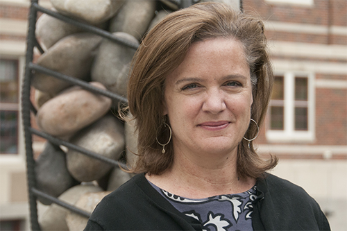 Cindy Bell on the MSUB university campus