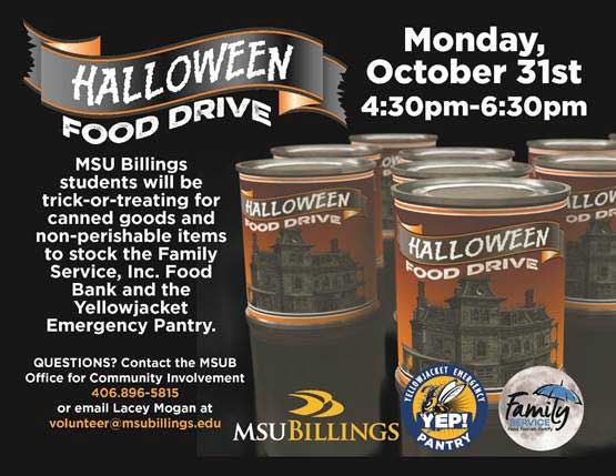 Halloween Food Drive poster