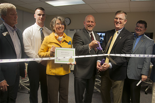 Ribbon cutting ceremony for the new TEIL room at the College of Business