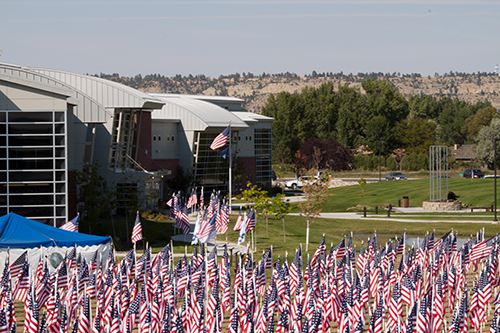 Healing Field for 9/11 Memorial Ceremony