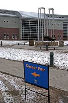 Career Fair sign at City College