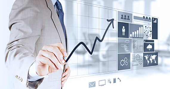 a businessman giving a presentation