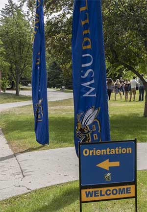 orientation sign at MSUB