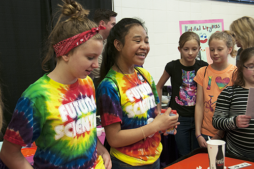 Girls-n-Science attendees
