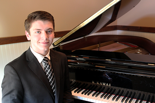 Tanner Jorden at the piano