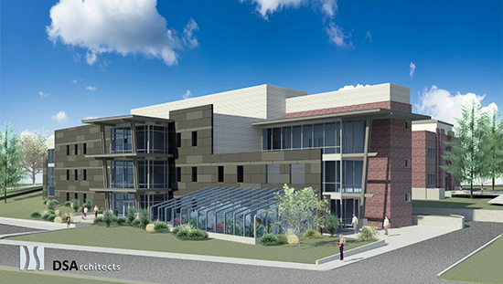 architectural image of the Yellowstone Science Building