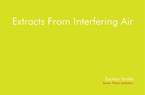 postcard promoting Hinkle's exhibition