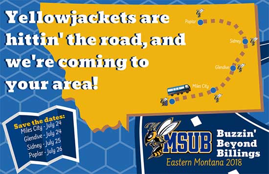 Buzzing Beyond Billings postcard