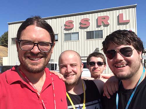 Matt Queen and his science students