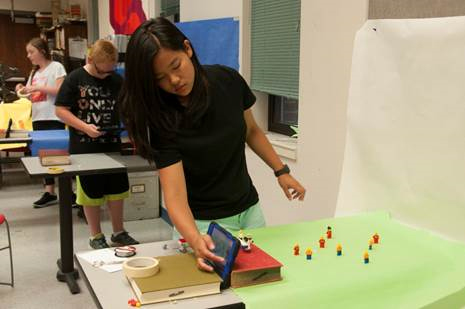 A Kids on Campus art camp in 2017