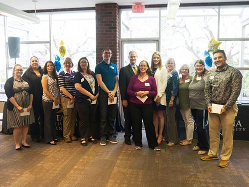 MSUB staff honored at the Staff Appreciation dinner in May